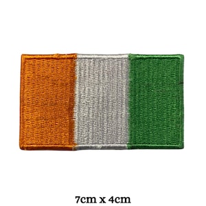 Irland National Country Flagge Eisen Auf Patch Gestickt Aufnähen Abzeichen