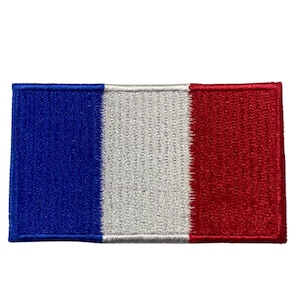 Frankreich National Country Flagge Eisen Auf Patch Gestickt Aufnähen Abzeichen
