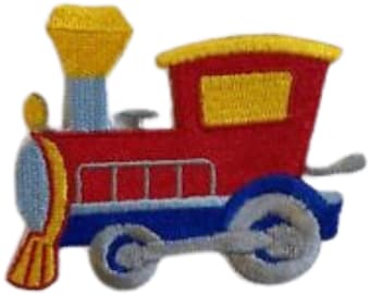 Trein patch ijzer opnaaien shirt jeans jasje geborduurde badge geborduurde appliqué