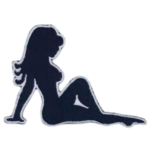 Flap Girl Sexy Girl Iron On Patch Embroidered Sew On Applique Badge Clothing Bag Jacket Jeans
