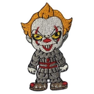Penny Wise Horror Character Iron On Patch Embroidered Sew On Applique Badge