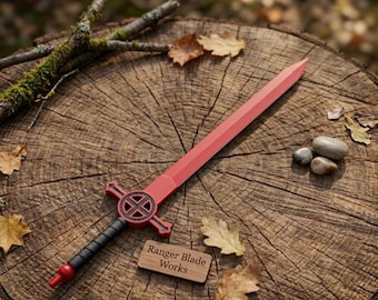 Épée faite main de sang de démon - réplique d'épée d'aventure d'inspiration finlandaise, épée fantastique en acier inoxydable, accessoire de cosplay, cadeau de collectionneur