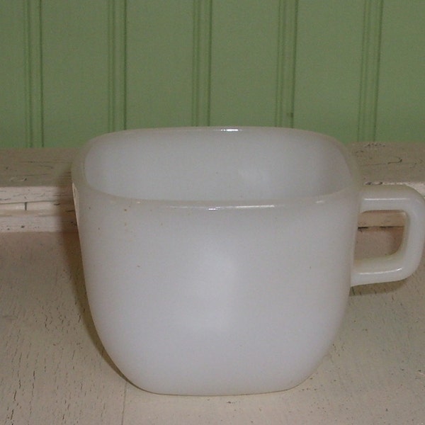 Vintage Coffee Mug - Check Out The Square Design - Glasbake