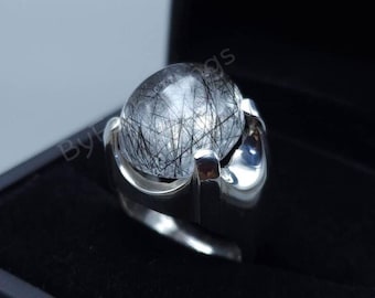 Natural Muh e Najaf Quartz Ring | Sterling Silver 925 | Islamic Spiritual Jewelry