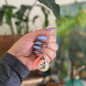 Mini Embroidery Keychain
