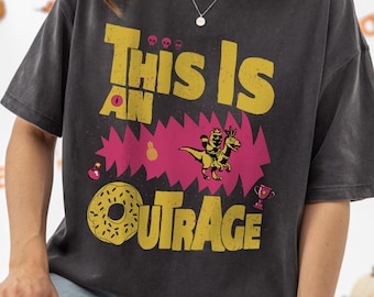 Comfort Colors Shirt: Dungeon Crawler Carl,Princess Donut Cat T-Shrit,This Is An Outrage Tee,Gift for LitRPG Lovers,Mongo And Princess Donut