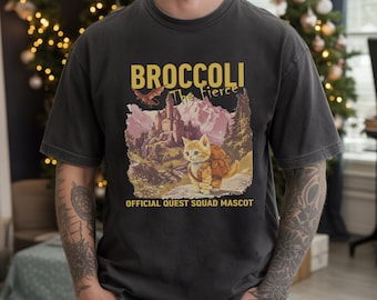 Broccoli the Fierce Comfort Colors® T-Shirt,Quest Squad Mascot Shirt,Broccoli the Fierce Shirt, Sworn Protector of the Quest Squad Tee,