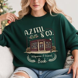 A.Z. Fell and Co Comfort Colors Shirt,Aziraphale Bookshop  Sweatshirt Hoodie,Antiquarian and Unusual Books Tee,Ineffable Husbands,Xmas Gifts