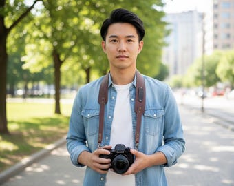Adjustable Camera Strap Sewing Pattern | DIY Leather Neck Strap PDF | Easy Beginner Project | Photographer Accessory Pattern