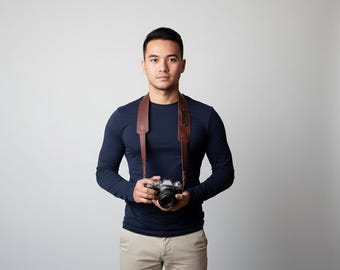 Camera Strap Sewing Pattern PDF | DIY Leather Camera Strap | Adjustable Handmade Neck Strap for Photographers | Easy Sewing Tutorial