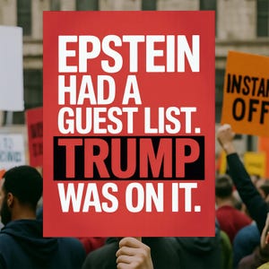 Epstein Files Good Trouble Protest Sign PRINTABLE, Anti-Trump Poster Sign, Political Activist Rally Sign, Digital Download