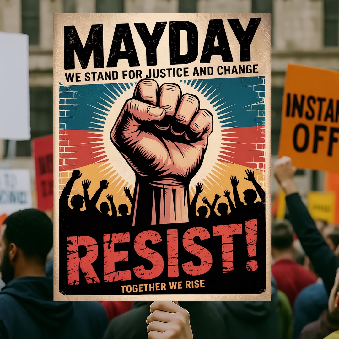 Mayday Protest Sign PRINTABLE, Anti-trump Poster Sign, Political ...