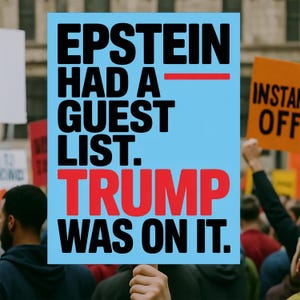 Epstein Files Good Trouble Protest Sign PRINTABLE, Anti-Trump Poster Sign, Political Activist Rally Sign, Digital Download