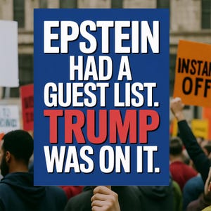 Epstein Files Good Trouble Protest Sign PRINTABLE, Anti-Trump Poster Sign, Political Activist Rally Sign, Digital Download