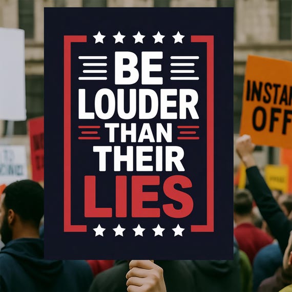 Rage Against the Regime Protest Sign: Activist Art (Digital Download)