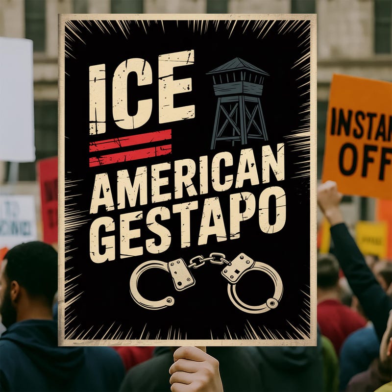 Ice Protest Sign - Etsy