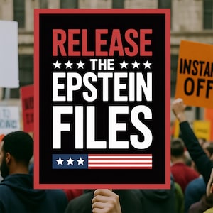 Epstein Files Good Trouble Protest Sign PRINTABLE, Anti-Trump Poster Sign, Political Activist Rally Sign, Digital Download