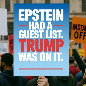 Epstein Files Good Trouble Protest Sign PRINTABLE, Anti-Trump Poster Sign, Political Activist Rally Sign, Digital Download