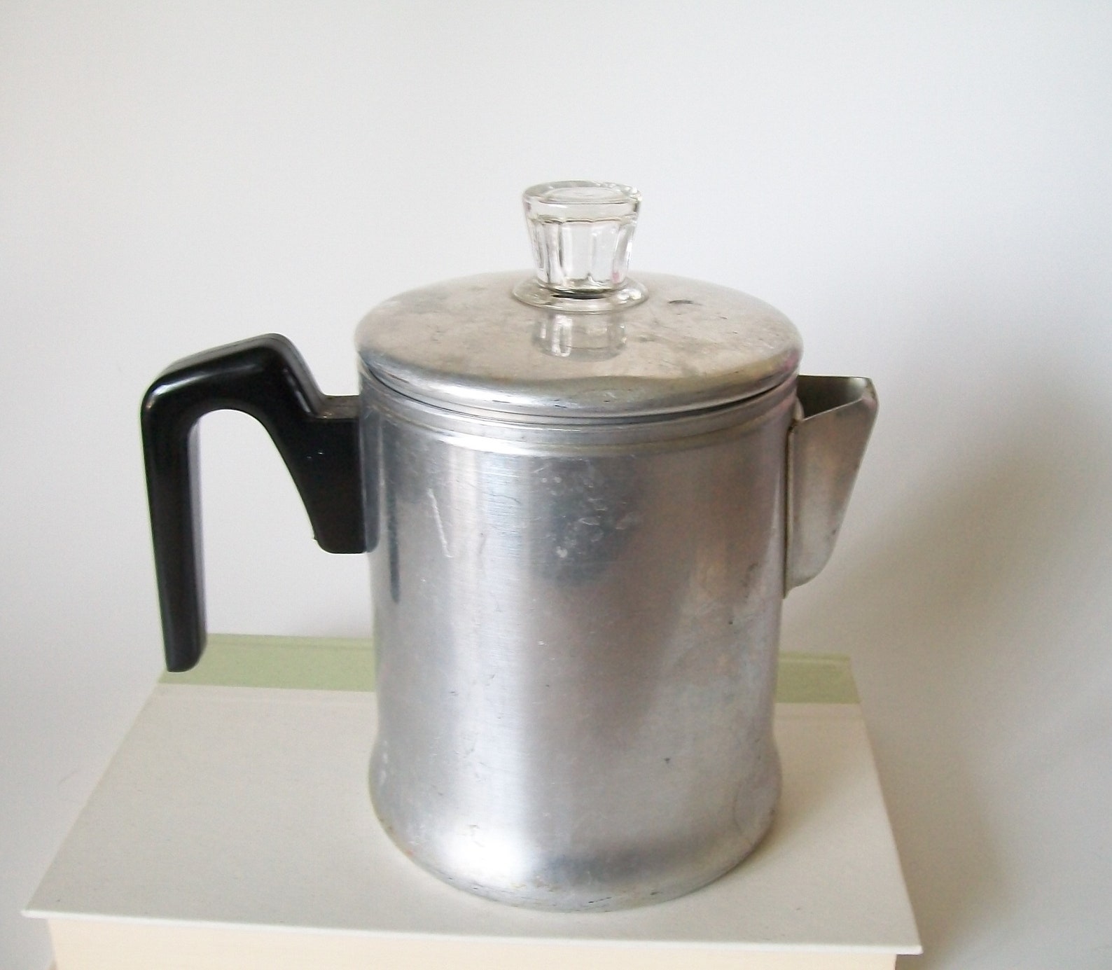 Vintage Coffee Percolator Century Aluminum Wear Glass Knob Etsy