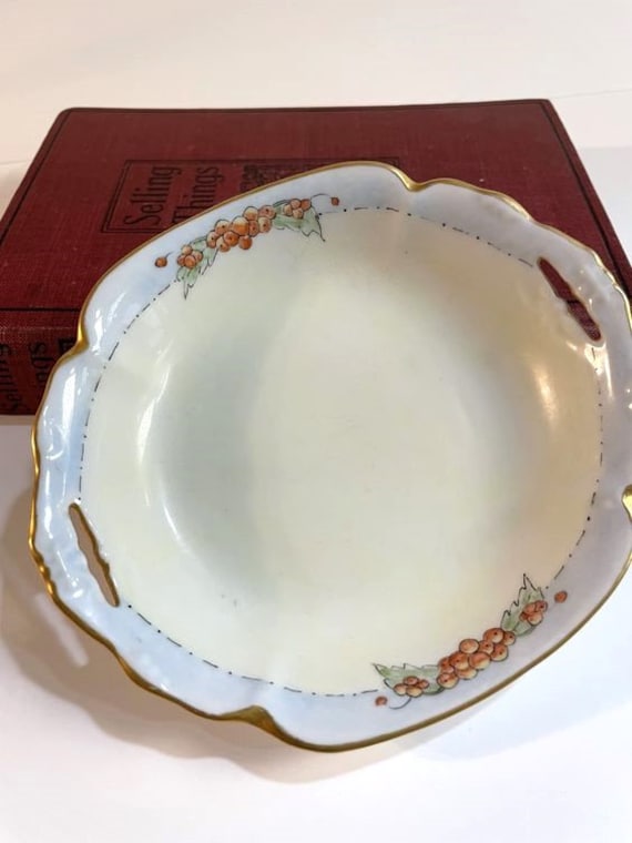 Vintage Small Ceramic Trinket Dish, Marked ROSE, C