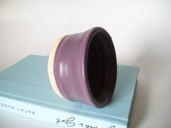 Vintage School Pottery Project, Purple Glaze Trin… - image 3