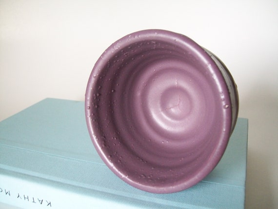 Vintage School Pottery Project, Purple Glaze Trin… - image 2