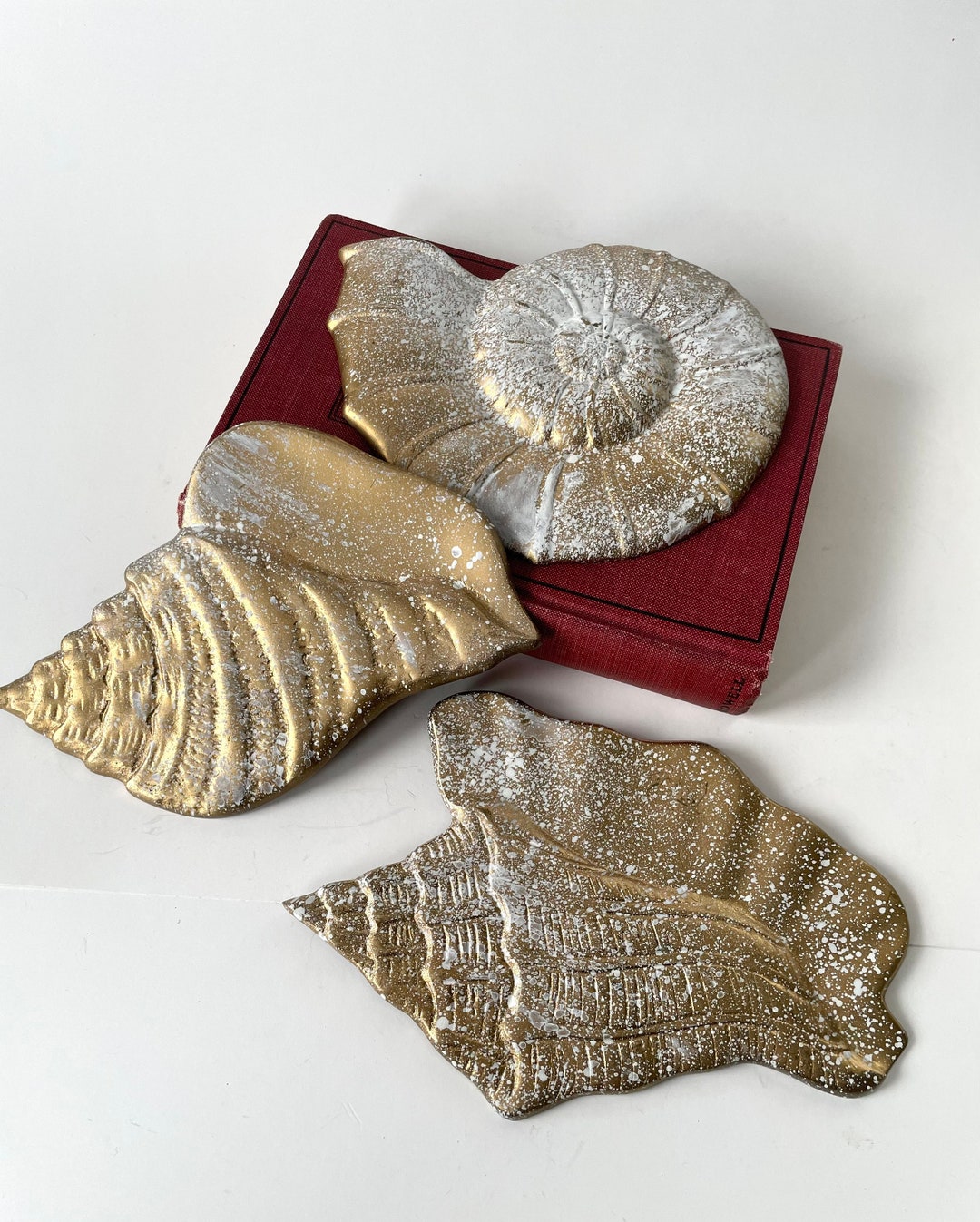 Vintage Brass Seashell Wall Art, Set of 3, Conch and Nautilus, 1970s - Etsy