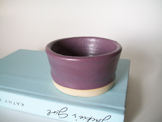 Vintage School Pottery Project, Purple Glaze Trin… - image 1