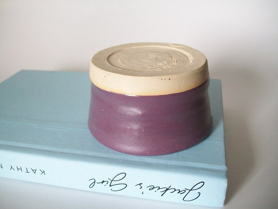 Vintage School Pottery Project, Purple Glaze Trin… - image 6