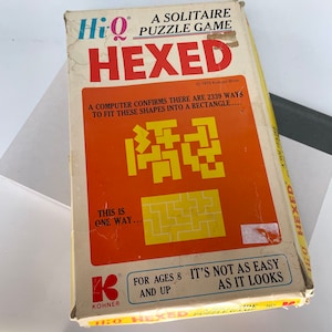 Vintage HEXED A Solitaire Puzzle Game, 1973 Kohner Bros
