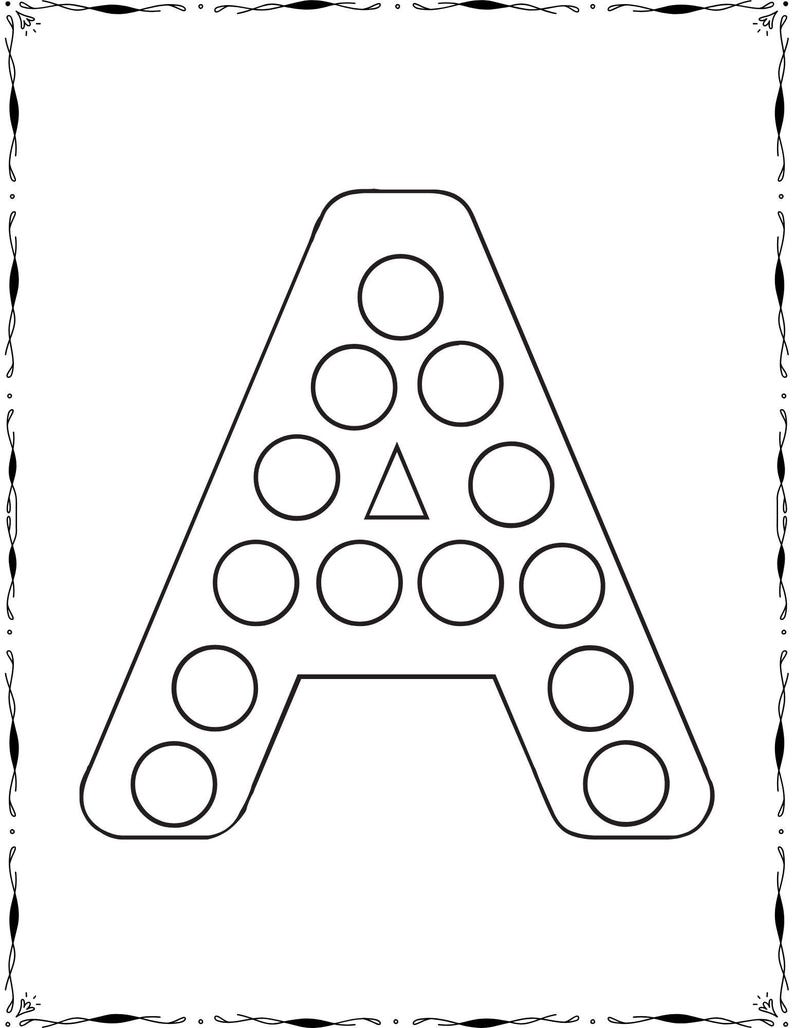 ABC Dot Marker Coloring Book | Preschool Alphabet Activity Pages ...