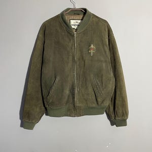 Vintage Rare Chevignon Excellence Suede bomber size L