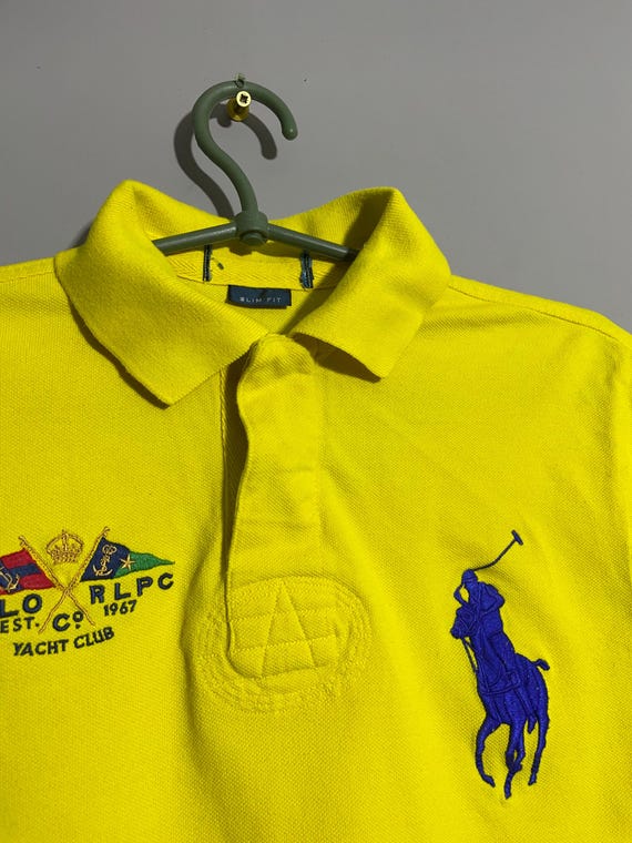 Vintage Polo Ralph Lauren Rlpc Yacht Club Logo Polo Shirt - Etsy