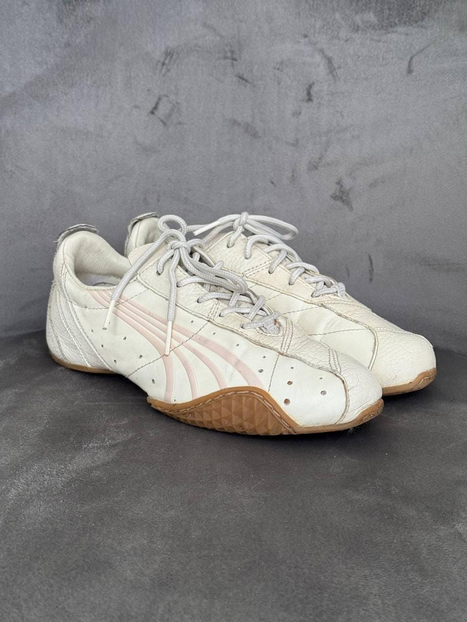 Puma Asana Archive Vintage Y2k White Leather Trainers Women's