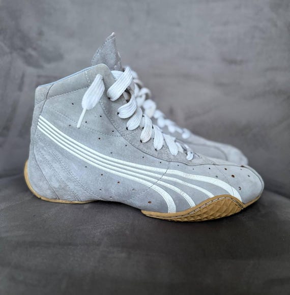Puma Asana Moto Boxing Wrestling Japan Vintage Boots Rare Suede