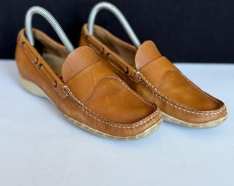 Prada Brown Slip On Leather Shoes size 38