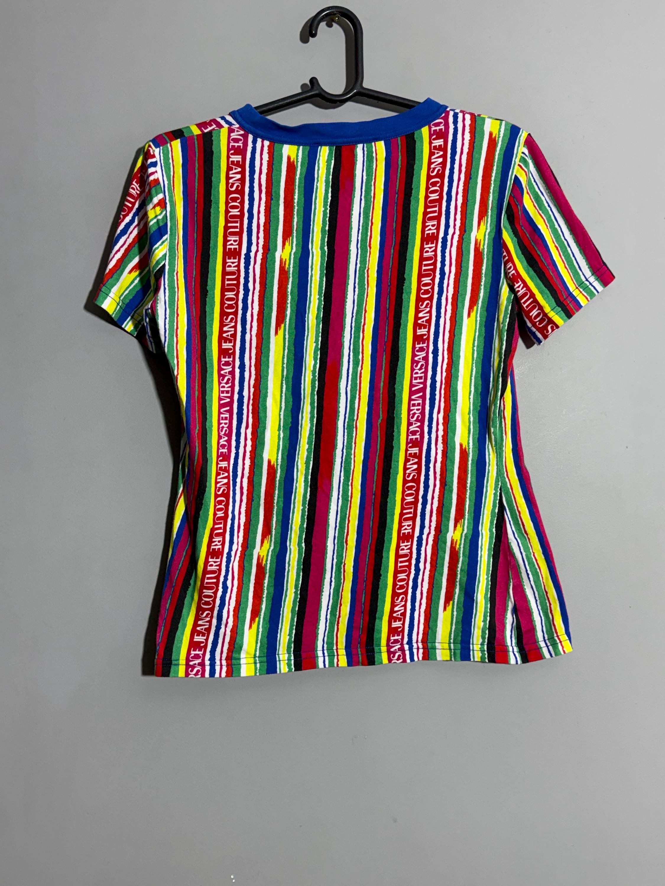 Versace Jeans Couture Pride Logo Rainbow Color Tshirt Size M - Etsy