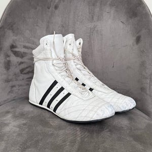adidas gazelle silver green womens Vintage Adidas Boxing Boots (7) main image 0