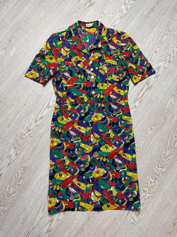 Akris, Akris Button up multicolor dress size us 8