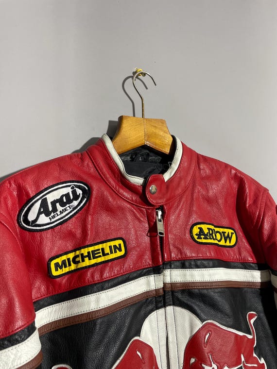 Eddie Brown REDBULL レザー レーシングジャケット Eddie Brown REDBULL レザー レーシングジャケット