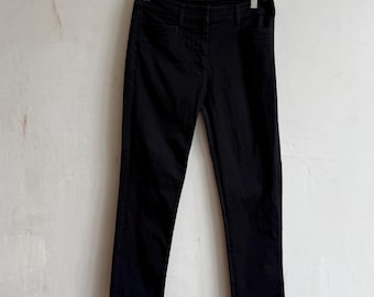 Pantaloni da donna Prada Milano in cotone, etichetta nera, taglia 40