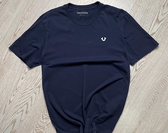 True Religion Navy Blue Tshirt Small Logo size M