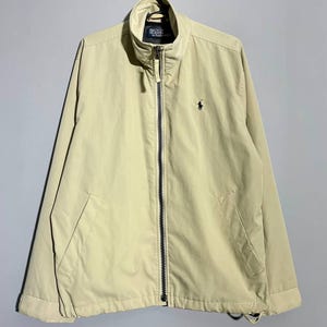 Vintage Polo Ralph Lauren Harrington Jacket Beige Size s