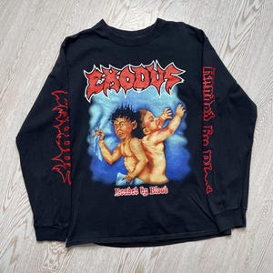 Vintage Exodus Bonded By Blood Band Longsleeve Shirt Size M