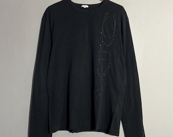 ヴェルサーチ ジーンズ クチュール ラグジュアリー ロングスリーブ Tシャツ サイズ XXL