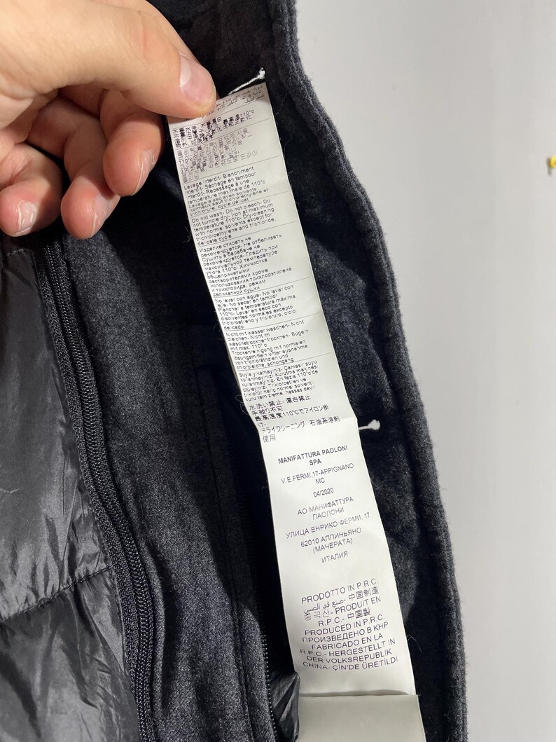 Montecore Down Coat jacket size 54 Gray color image 10