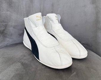 Puma Eskiva Mid White Leather Boxing Wrestling Womens Boots Size US 8.5