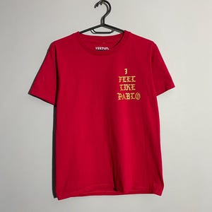 Kanye West I Feel Like Pablo Yeezus Tour Rap Tee size S