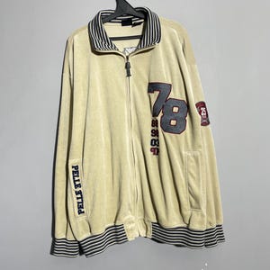 Pelle Pelle Marc Buchanan Full Zip Beige Sweatshirt Größe XL
