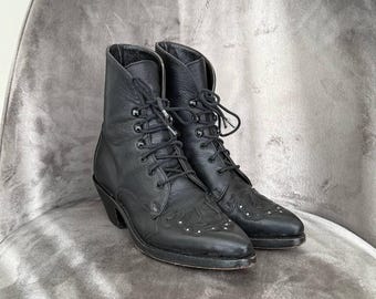 Botas vaqueras Sendra de cuero negro para mujer, talla EU 35 US 5.5